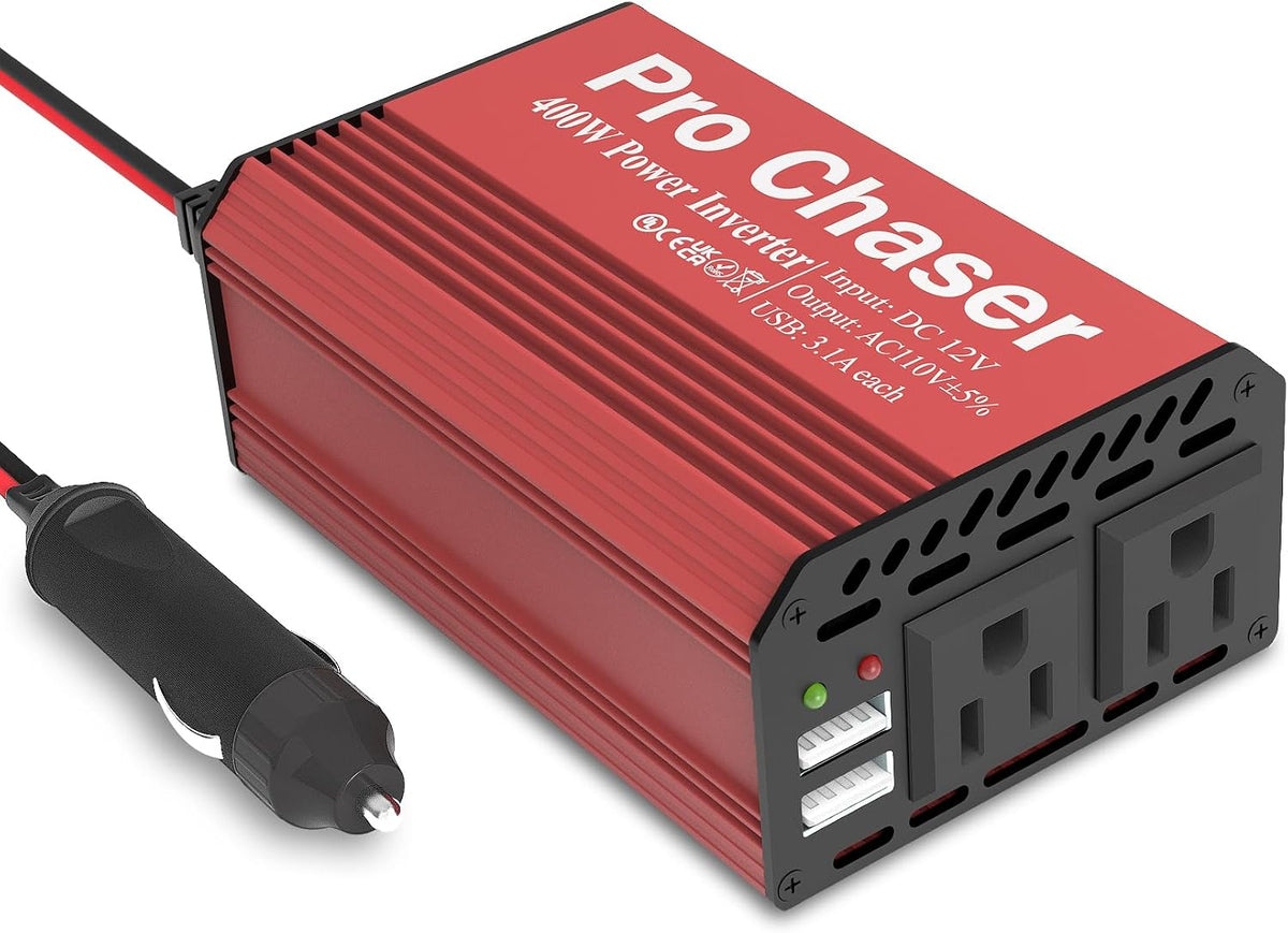 Pro Chaser Inversores de potencia de 400W para vehículos DC 12v a AC 110v