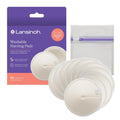 Discos absorbentes lavables Lansinoh para lactancia, fabricados con viscosa de bambú orgánico, discos reutilizables para amamantar con bolsa de lavado, artículos esenciales para la lactancia, paquete de 10 unidades.