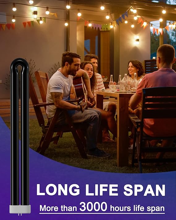 Bombilla de repuesto de 40 W compatible con Black Flag Deluxe Bug Zapper modelo BZ-40DX lámpara de mosquitos para exteriores, B4045 40 W, 5500 voltios, bombilla de repuesto de luz negra, 1