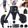 Bula Bola Thigh Trainer Pro, resistencia ajustable de 0 a 132 libras, ejercitador de Kegel para muslos internos y suelo pélvico con asas para ejercicios de brazos y cuerda para saltar inalámbrica para fitness en casa para mujeres y hombres (negro).