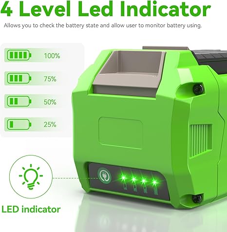 TREE.NB 6.0Ah 40V 29472 Batería de litio de repuesto para batería GreenWorks de 40V G-MAX Li-ion 29472 29462 2901319 herramientas eléctricas 24282 24252 21332 25322 20672 2101602 20312
