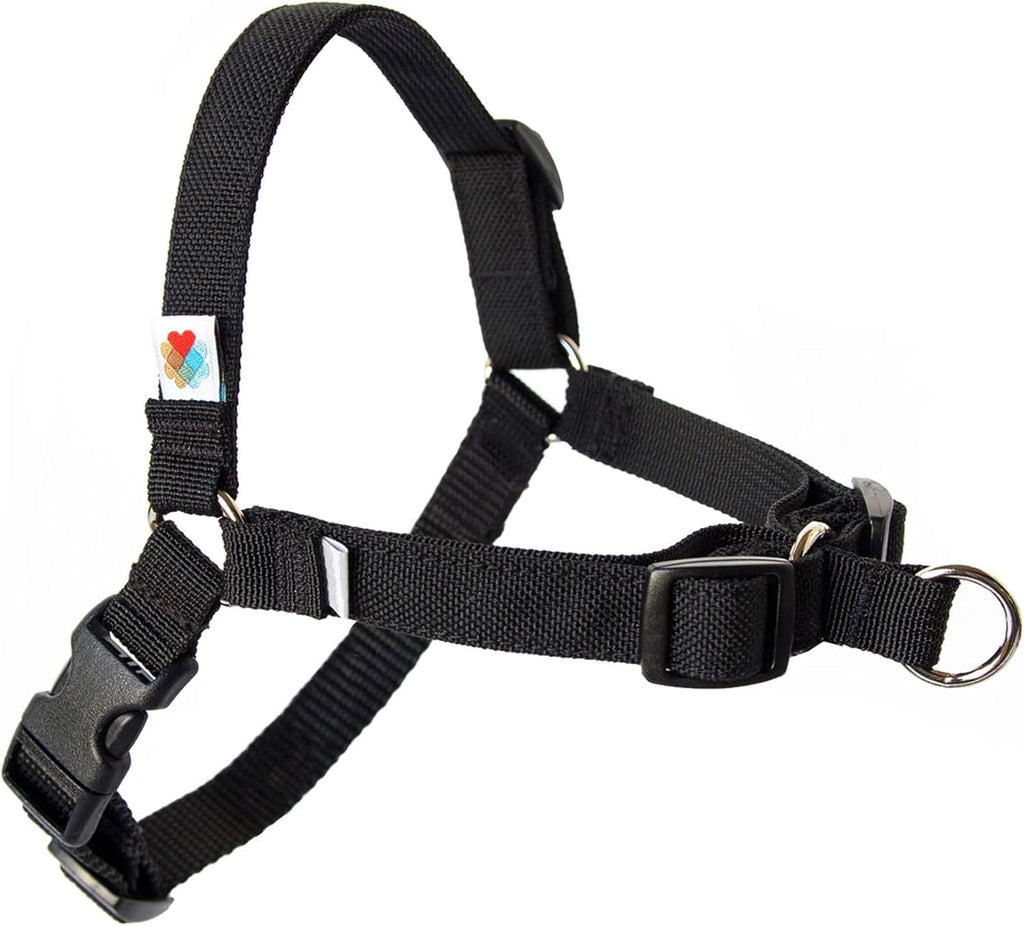 Wildebeest No Pull Dog Harness | Comfortable Training Harnesses | Effective No Pull Harness Design | Ideal for Large Sized Dog | 4-Point Adjustable (XL - 30~36 inch Girth, Black)
