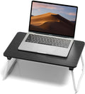 Mesa de Cama Portátil Plegable FISYOD Negro – Soporte para Laptop, Ligera y Mini, Para Cama y Sofá