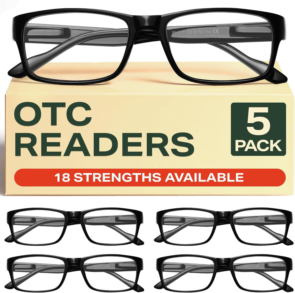 Gaoye Gafas de Lectura Profesionales 0.5 | Lentes para Computadora con Proteccion Luz Azul | Paquete Multiple Todo el Dia