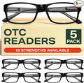 Gaoye 5.5 Gafas de lectura profesionales para todo el día, lectores de computadora con protección de luz azul, paquete económico
