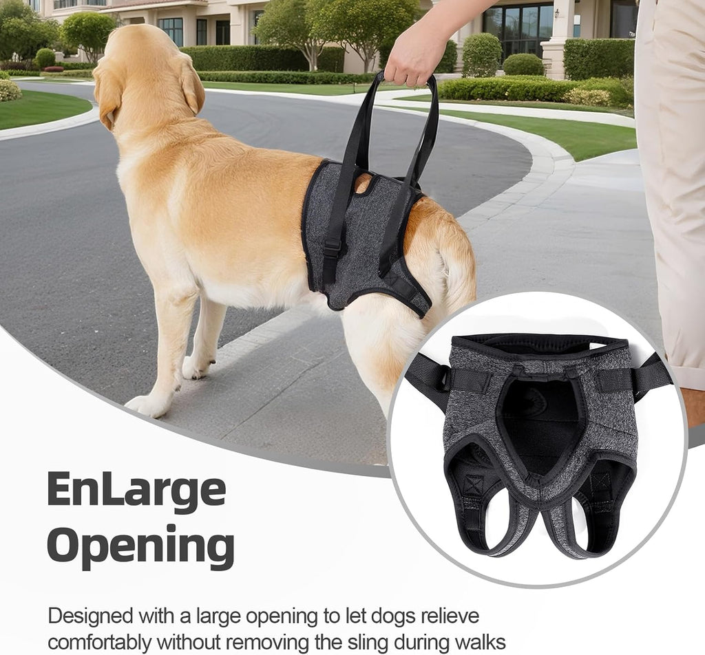 Arnés acolchado suave ajustable para patas traseras para perros grandes, para patas traseras débiles, lesionadas o discapacitadas, ayuda a apoyar a perros mayores, artriticos y con discapacidad de movilidad (XL)
