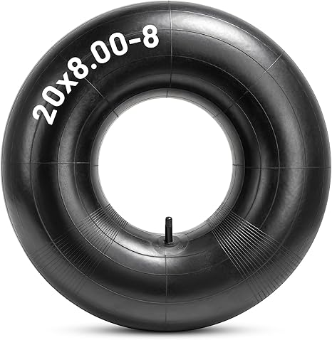 Cámara de aire resistente 20x8.00-8, 20x8-8, 20x10.00-8, 20x10-8 18x6.50-8, 18x7.50-8, 18x8.50-8 18x9.50-8 de ajuste universal con vástago de válvula recta TR13 para cortadora/tractor/carrito de golf