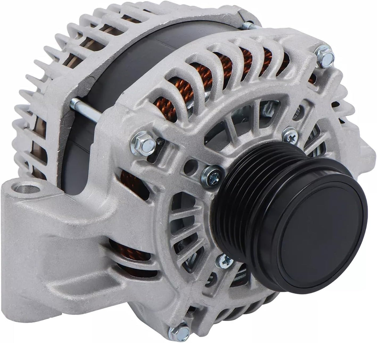 Alternador de Reemplazo ALM3587 Compatible con Jeep Cherokee 14-19 2.4L, Compass 17-22, Renegade 15-21, Dodge Dart 13-16, Chrysler 200 2.4L 15-17, 12V 160A 6-Ranura