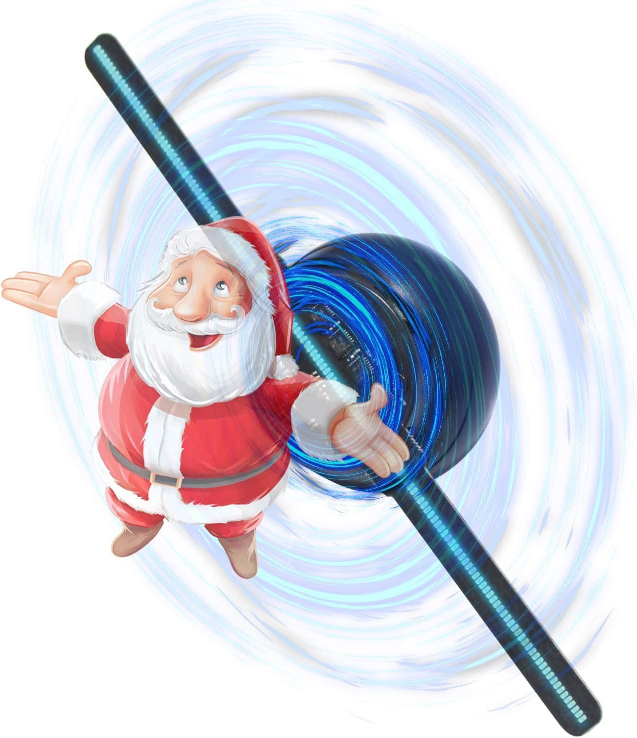 3DHologram Fan,Picture Fan Spinner with Bluetooth +Remote ,HologramProjector HD LED with 700 Video Library ,Holographic Fan for Halloween,Home Decorations,Anime character projection