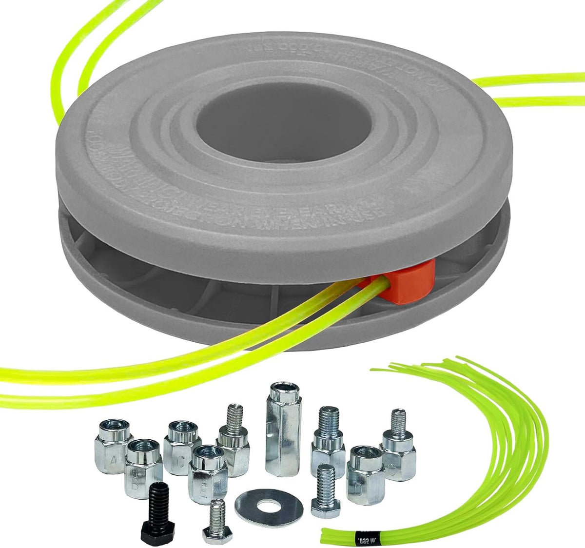 Cabezal Universal para Desbrozadora H011 - Fácil Carga, 15 Hilos incluidos, Gasolina y Eléctrica
