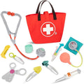 B. toys Mini kit de cuidado médico con herramientas realistas para niños pequeños y niños - Juguetes educativos para juegos de rol y juego imaginativo - Incluye bolsa médica y accesorios - Más de 18 meses