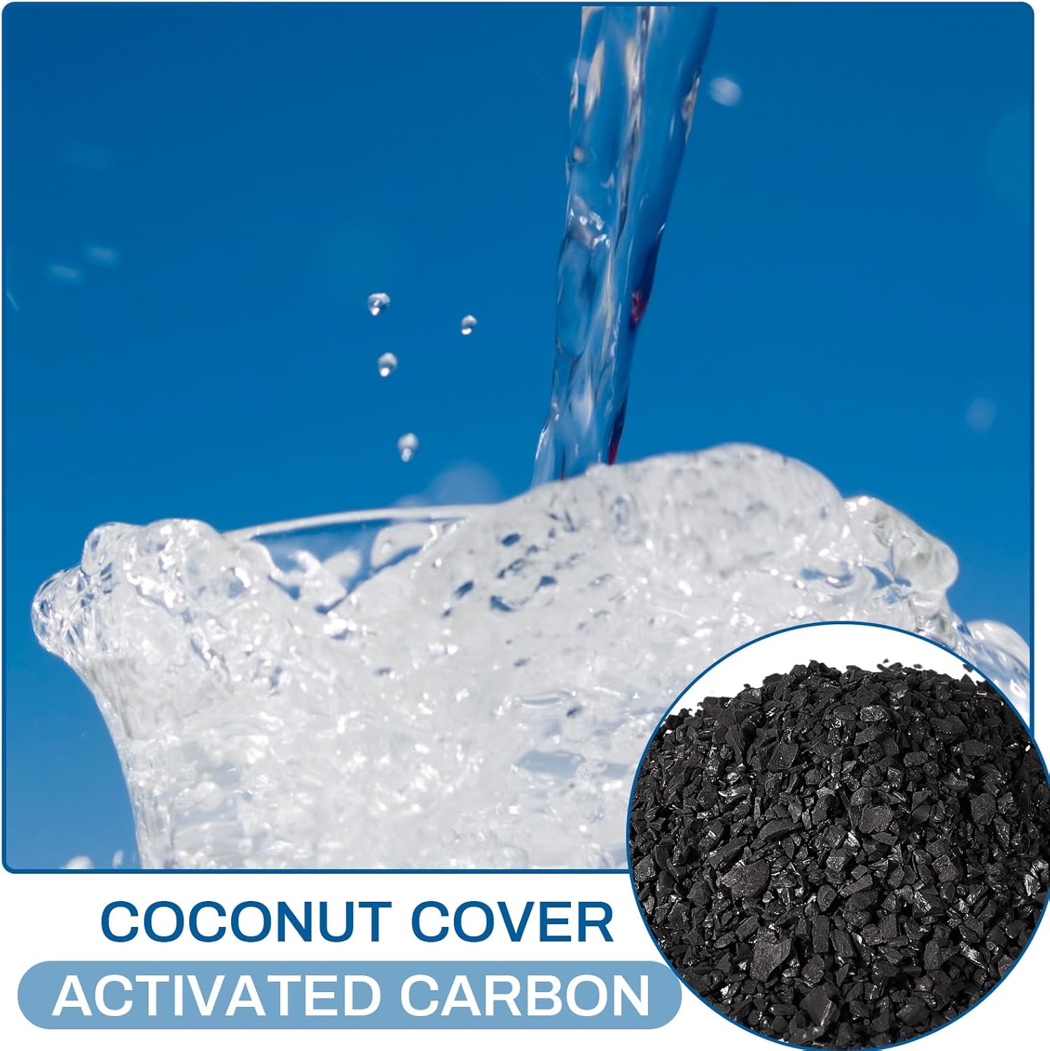 Timgle Carbón Activado de Coco 6.6 lbs – Filtro Granular para Agua y Aire, Malla 10-18