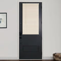 Persianas mini de vinilo LazBlinds de 2,5 cm para puertas, persianas francesas inalámbricas para mayor privacidad, cortinas horizontales que filtran la luz para puertas de entrada, patios y puertas de cristal laterales, 40 cm de ancho x 178 cm de alto
