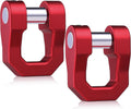 Grillete Argolla D 3/4 pulgadas | 70000 Lbs Resistencia | Pin 7/8 | Anti-Oxido | Recuperacion Off-Road | Rojo | Pack 2