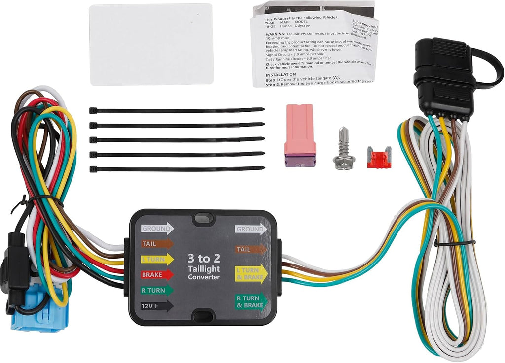 Arnés de Cableado para Remolque Dasbecan 56382 | Conector 4 Pines Compatible con Honda Odyssey 2018-2025