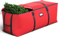 Bolsa de almacenamiento para árbol de Navidad de 7.5 pies, se adapta a árboles de Navidad artificiales de hasta 7.5 pies, con doble cremallera y correas de hebilla, asas para fácil transporte