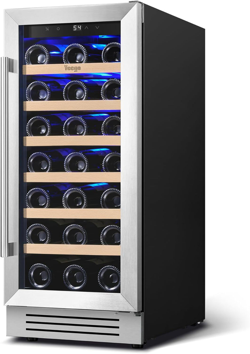 Yeego Wine Fridge Cooler - 15 Inch Wine Fridge Hold 33 Bottles