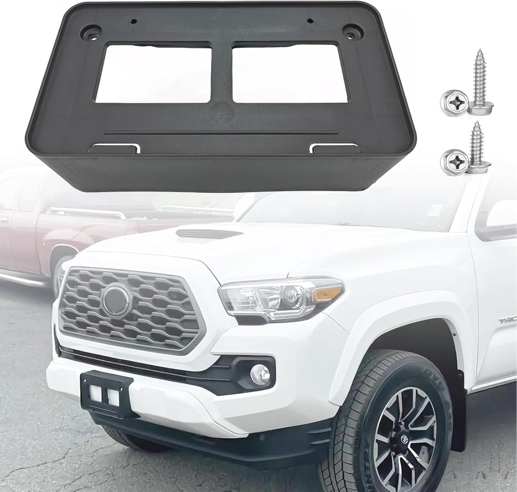 Marco placa frontal para Toyota Tacoma 2016 2017 2018 2019 2020 2021 2022 2023 soporte placa frontal parachoques repuesto # 7510104010 TO1068134