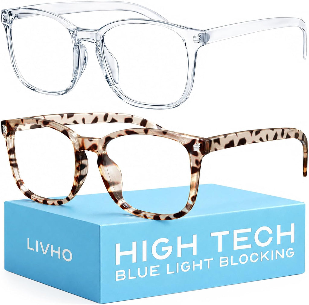 Gafas de alta tecnología livho para bloquear la luz azul: gafas avanzadas para ordenador que previenen la fatiga visual y ofrecen protección UV.