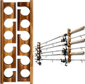 Soporte para Cañas de Pescar Ghosthorn – Capacidad 6 Cañas, Montaje en Pared o Techo, Organizador de Almacenamiento para Garaje, Para Hombres y Mujeres