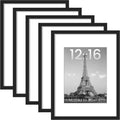 Set de 5 Marcos de Fotos – Vienen un Poco Ondulados – upsimples 12x16 Negro