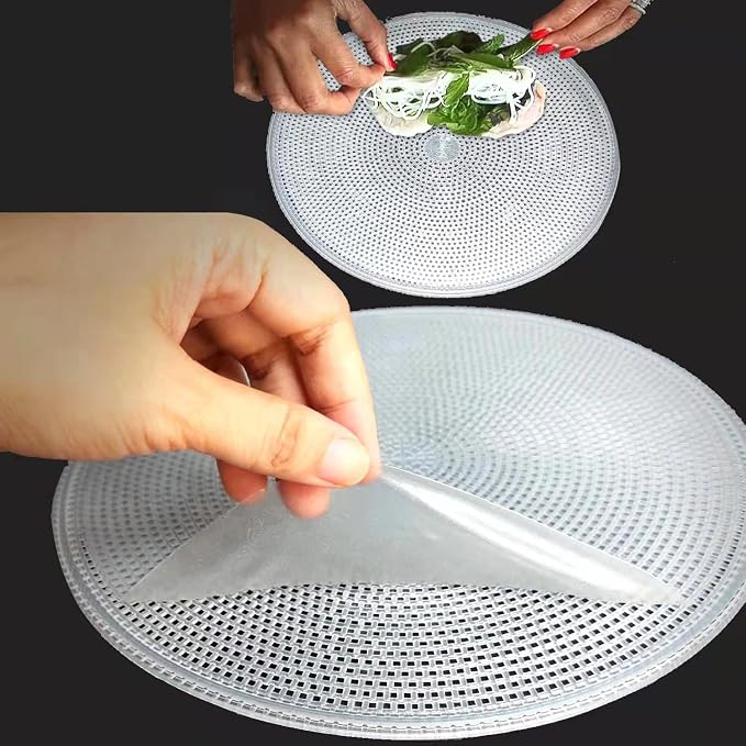 Envolturas de papel de arroz para rollos de primavera Cuenco de agua Dipper de agua para remojar herramientas de papel de arroz para hacer rollos de primavera frescos
