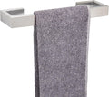 TocTen Bath Towel Rack - Square Base Thicken SUS304 Stainless Steel Towel Bar for Bathroom, Bathroom Bar Accessories Towel Rod Heavy Duty Wall Mounted Towel Holder (Brushed Nickel, 12 Inch)