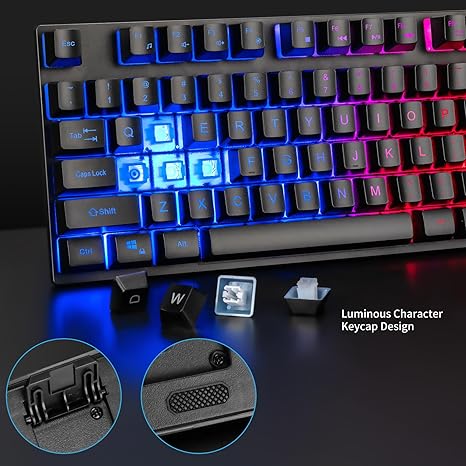 Combo Teclado y Mouse Gaming Inalámbrico RGB — 2.4G, 4200DPI, Batería 3000mAh