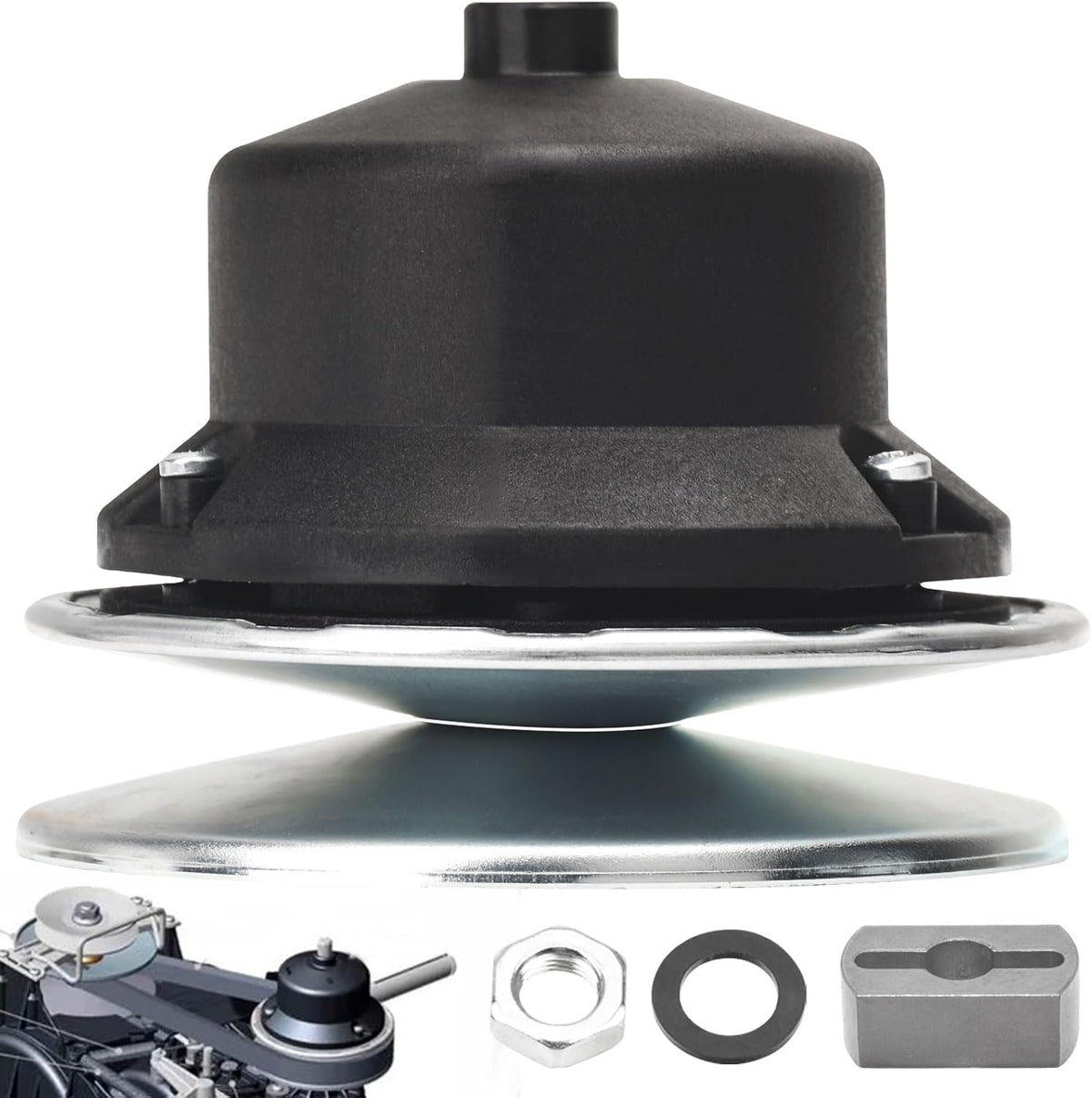 Kit de polea conducida Fennoral GT79253 para General Transmission RS800 y herramienta conducida GT79252 para cortacéspedes Husqvarna 587086701 21549032, herramienta conducida de transmisión universal