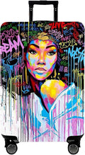 Funda protectora para maleta de viaje WUJIAONIAO, para maletas de 18 a 32 pulgadas (Graffiti A8, XL (para equipaje de 29 a 32 pulgadas))