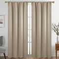 Diraysid Cortinas opacas beige para dormitorio y sala de estar, cortinas con aislamiento térmico para oscurecer la habitación