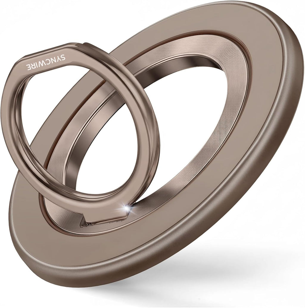 Soporte Magnético de Anillo SYNCWIRE para MagSafe – Rotación 360°, Imán Doble Cara, Compatible con iPhone 12-17 Pro Max