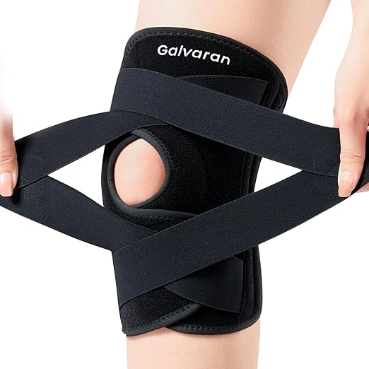 Rodillera Galvaran para Hombres y Mujeres - Soporte para ACL, MCL, Desgarro de Menisco y Alivio del Dolor Artritis - Rodilleras Estabilizadoras con Estabilizadores Laterales y Almohadilla de Gel