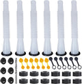 Kit de reemplazo de boquilla para bidón de gasolina (kit de 6 piezas - blanco). Todas las juntas vienen instaladas y listas para usar al recibirlas. Para bidones de gasolina de 1, 2, 5 y 10 galones. Fácil y cómodo de usar.