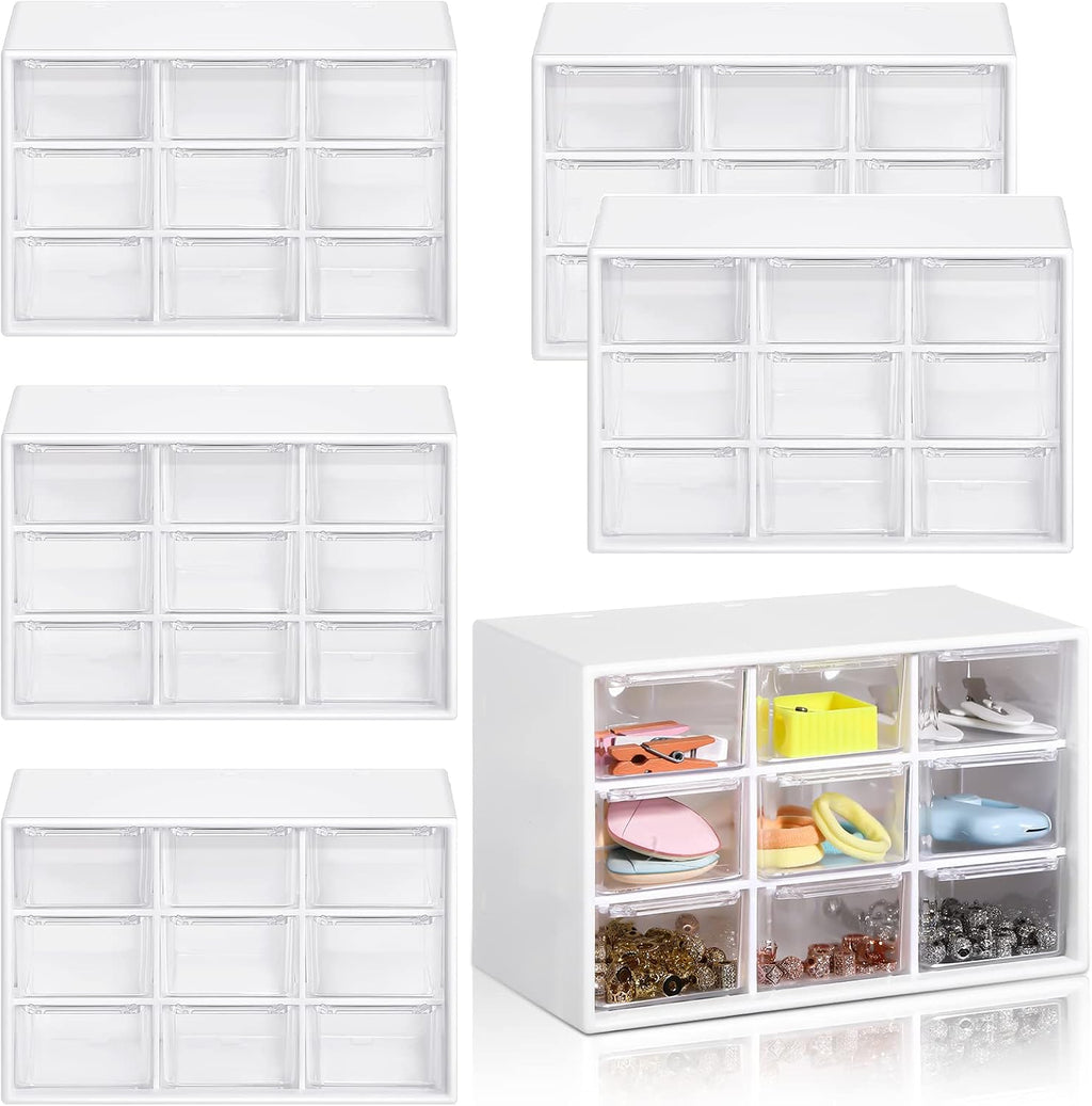 Organizador de Cajones Mini 6 Piezas con 9 Compartimentos – Almacenamiento Compacto para Escritorio