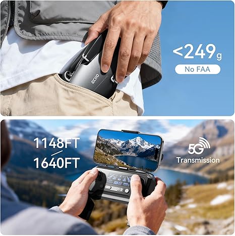Dron GPS con cámara para adultos 4k, motor sin escobillas, retorno automático a casa, sígueme, posicionamiento óptico, transmisión de video FPV 5G, cámara FOV de 120°, lente ajustable de 90°