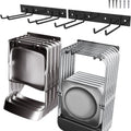 Ganchos para Sillas Plegables y Herramientas de Garaje Pack de 2 - Organizador de Pared Resistente