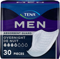 Tena Men Protector de Incontinencia para Uso Nocturno | Control de Vejiga Discreto | Maxima Absorcion Overnight | 30 Unidades