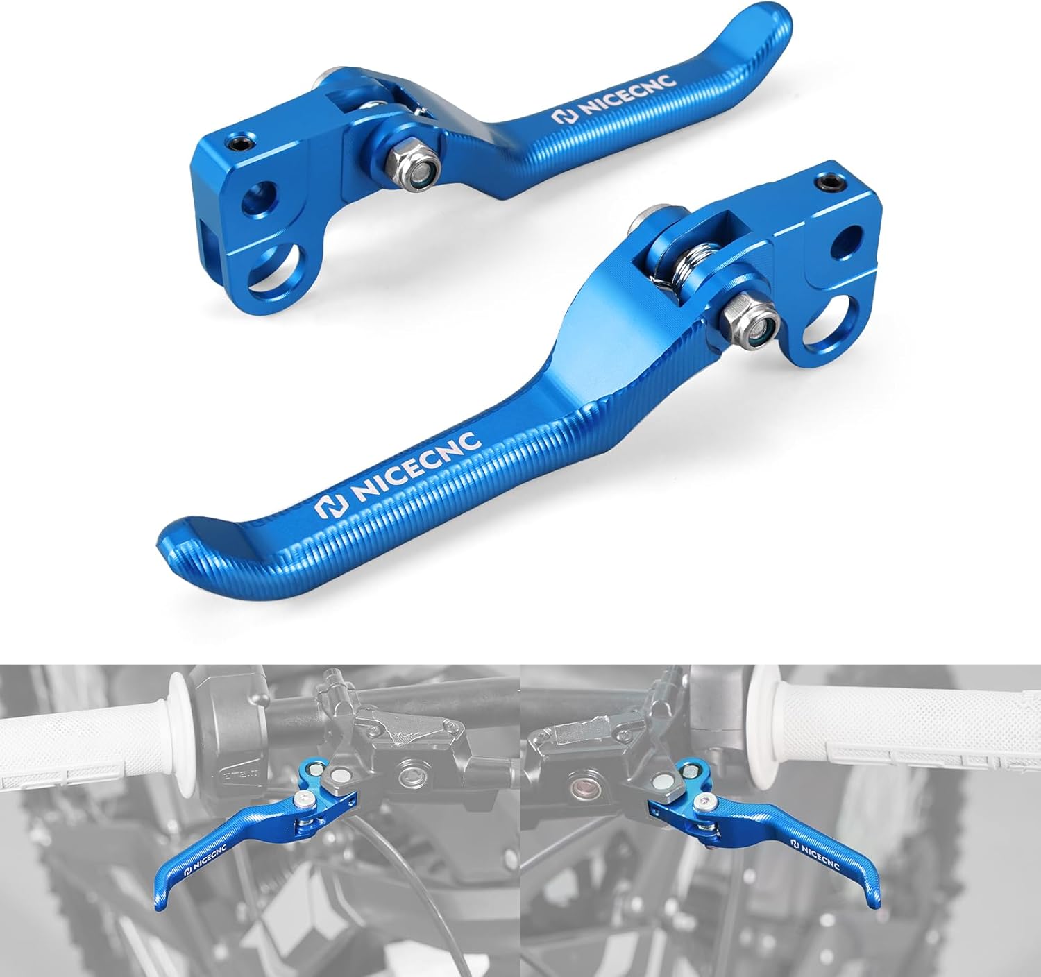 NICECNC Brake Levers Folding Front Rear Brake Levers Compatible with Surron Light bee X/S/ L1E Motorcycle Aluminum CNC Brake Lever Compatible with Segway X160 X260 See Fitment