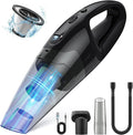 BSRCO Aspiradora de mano recargable inalámbrica, mini aspiradora de automóvil con LED, carga USB, aspiradora de mano de 1.65 libras, sin cable, 25 minutos de tiempo de funcionamiento