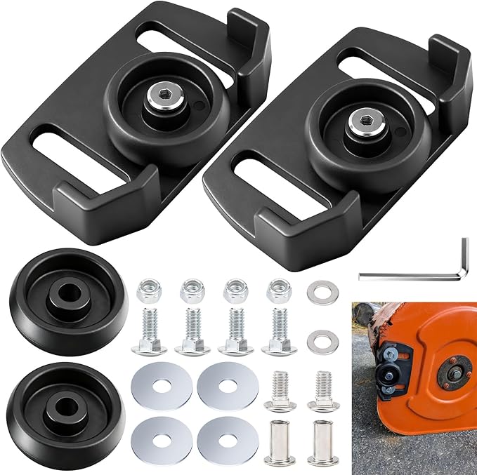 2 ruedas universales 490-241-0038 para Craftsman MTD Cub Cadet y la mayoría de quitanieves de 2 y 3 etapas, zapatos universales para quitanieves