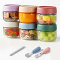 Recipientes de vidrio para almacenamiento de alimentos para bebés, tarros de comida para bebés