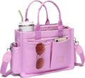 Bolso de lona ZHMO para mujer con compartimentos y cremallera, rosa. Bolsos de mujer, bandoleras, bolso para portátil, bolsos grandes, bolsos de mano, bolso de hombro para uso diario, ideal para viajes, enfermeras y profesoras.