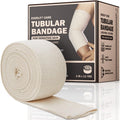 EVERLIT Venda Tubular de Soporte Elasticada 560D Mezcla de Algodón, Sin Látex, Transpirable Extra Gruesa para Brazo, Rodillas, Piernas, Compresión Moderada a Alta para Piel Sensible (Talla D | 7.6 cm x 10 m)