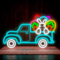 Letrero Neon LED Carruaje Calabaza de Accion de Gracias | Luz LED de Camion Otonal | Decoracion Fall y Thanksgiving | Neon Camion de Calabazas | Estilo Granja Otono (Camion)