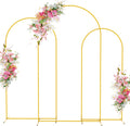 Soporte de Arco para Boda Wokceer – Juego de 3 Arcos Dorados para Decoración de Eventos