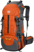 Mochila impermeable WoneNice de 50 L (45+5) para senderismo - Mochila deportiva para exteriores con funda para la lluvia.