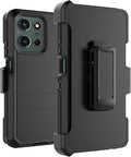 Funda para Moto G 5G 2025 para Motorola G 2025 5G con clip para cinturón [protector de pantalla integrado] protector de pie resistente a prueba de golpes a prueba de polvo
