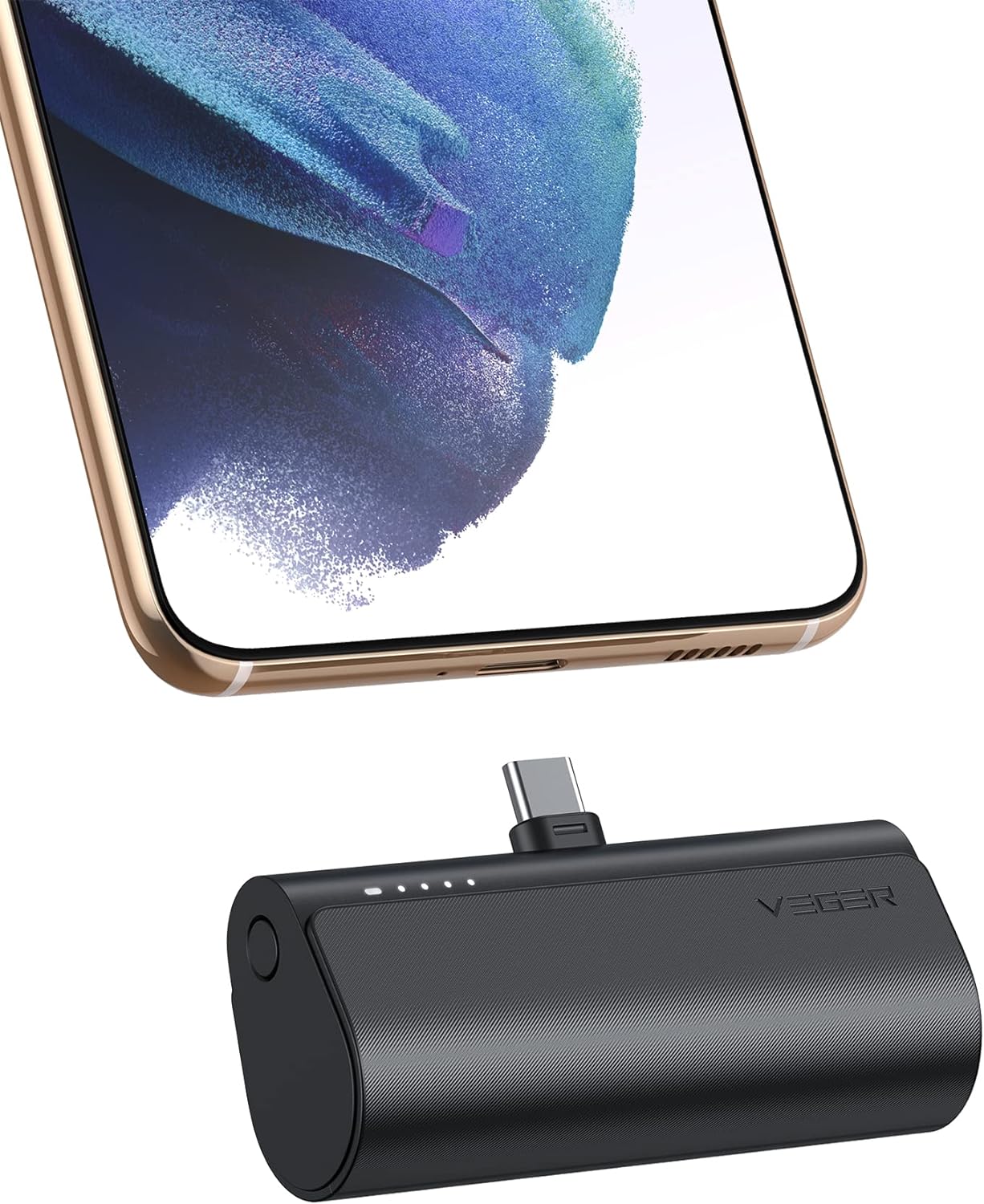 Cargador portátil VEGER, batería externa USB C, minibatería de 5000 mAh, carga rápida, 20 W, para iPhone 16/16 Pro/16 Pro Max/15, Samsung Galaxy S25, S24, S23, Note 20, Pixel, Moto y LG 