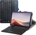 JRTAL Compatible with TCL Tab 10 5G Keyboard Case,Premium Vegan PU Leather Detachable Keyboard Cover for TCL Tab 10 5G -9183W Metro by T-Mobile 10.1" Tablet,Blue